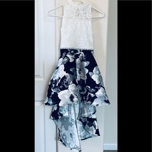 Speechless High-Low Printed Dress with petticoat